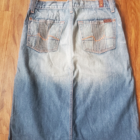 Seven for all mankind denim jean skirt - Picture 4 of 6
